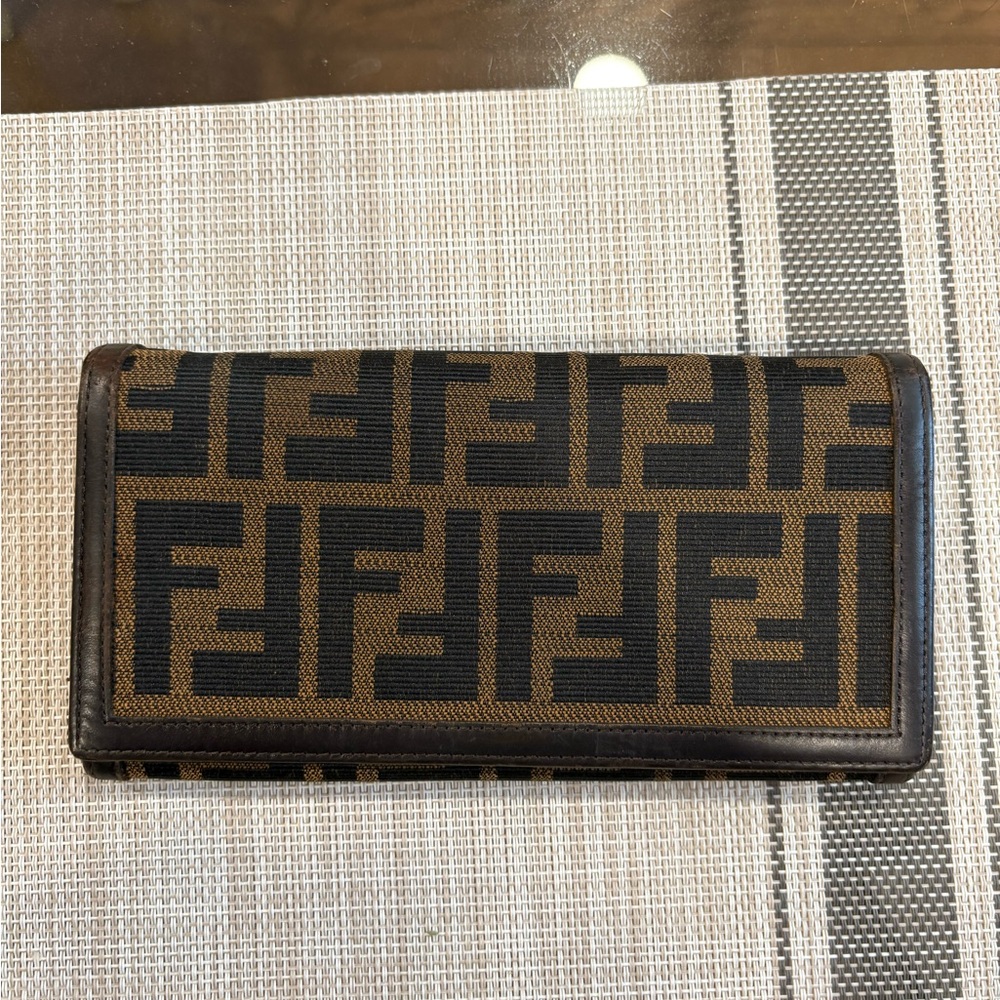Fendi Zucca Canvas/Leather Wallet